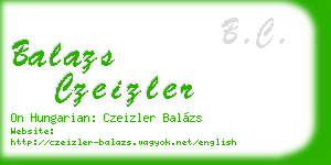 balazs czeizler business card