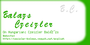 balazs czeizler business card